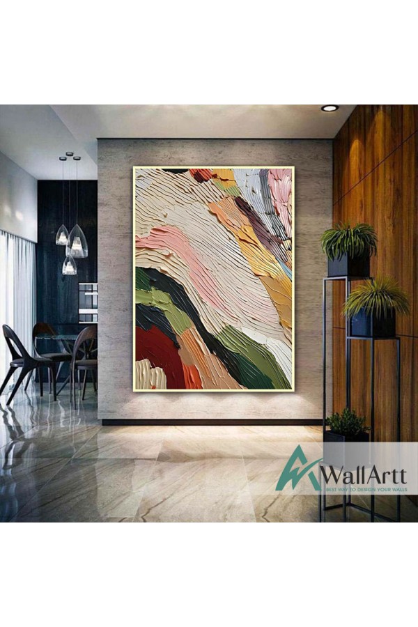 Color Transitions 3D Heavy Textured Partial Oil Painting